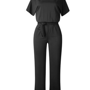 (2) Elegant Jumpsuit with Unique Necklace Detail $35.00ea.